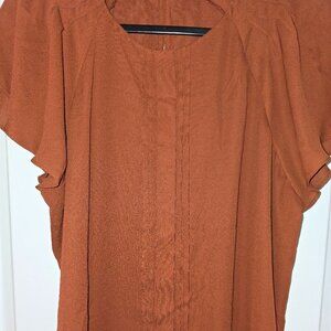 Pretty Gold Blouse Worthington Petite XL